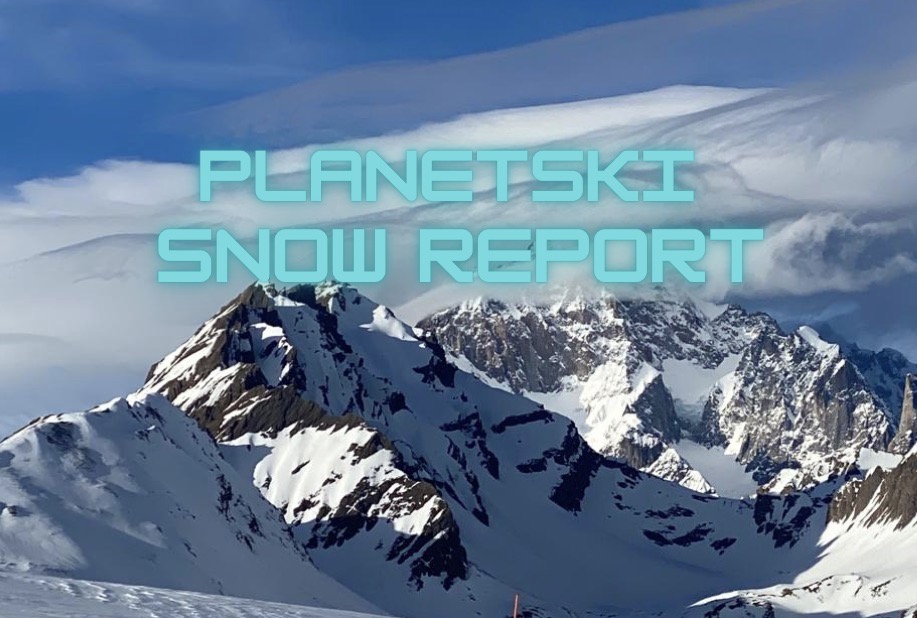 Snow is Falling at Altitude in the Alps